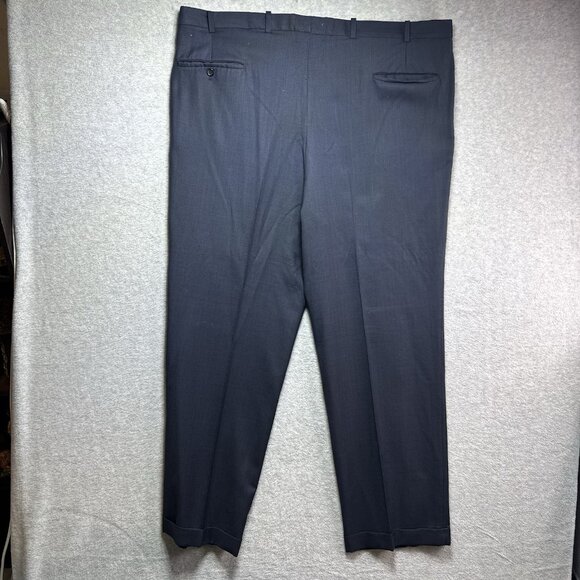 VTG Hickey Freeman By Nordstrom 2 Piece Suit Navy 100% Wool USA Union Made 46 R - Picture 15 of 16